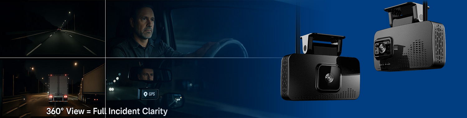 Get 360° Visibility with Dash Cams